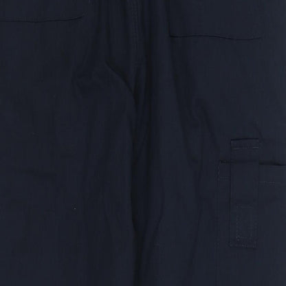 Mens UK Size 34 in BWM Regular Fit Cargo Blue Trousers
