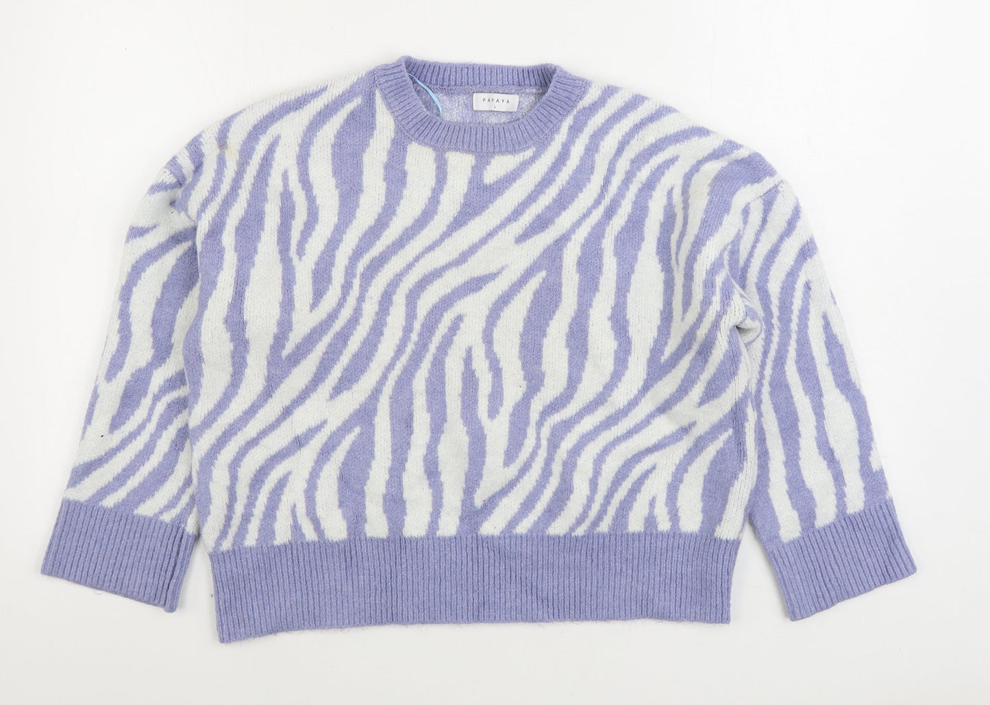 Womens UK Size L Matalan Purple Pullover Jumper