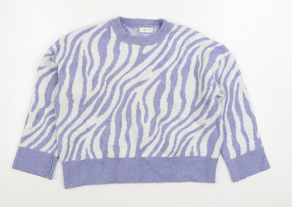 Womens UK Size L Matalan Purple Pullover Jumper