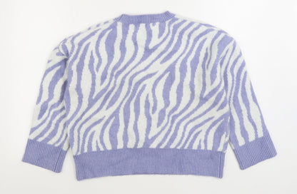 Womens UK Size L Matalan Purple Pullover Jumper