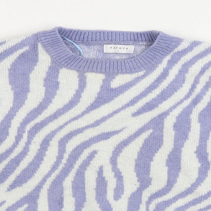 Womens UK Size L Matalan Purple Pullover Jumper
