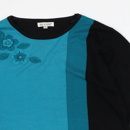 Womens UK Size L Fay Louise Black Pullover Jumper