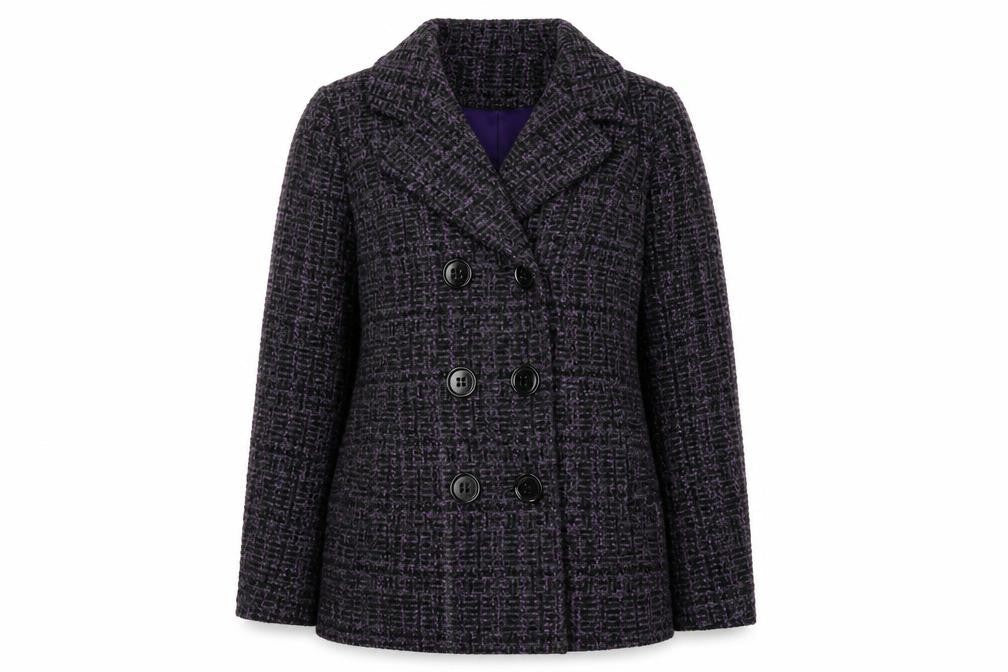 Womens UK Size 14 Classics Purple Overcoat