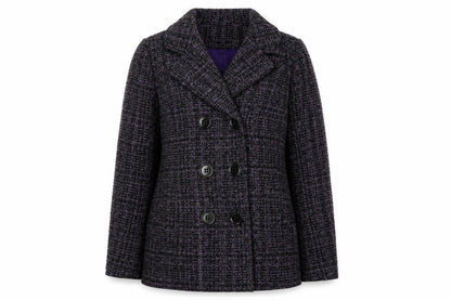 Womens UK Size 14 Classics Purple Overcoat