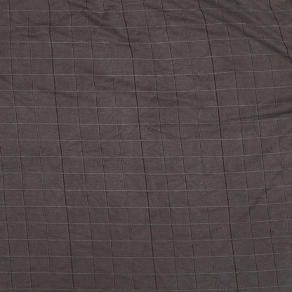 Luxury Mens Brown Check Modal Polo Size 2XL Collared