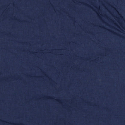 Mens UK Size L Florence and Fred Blue  Button-Up Short Sleeve Casual Shirt