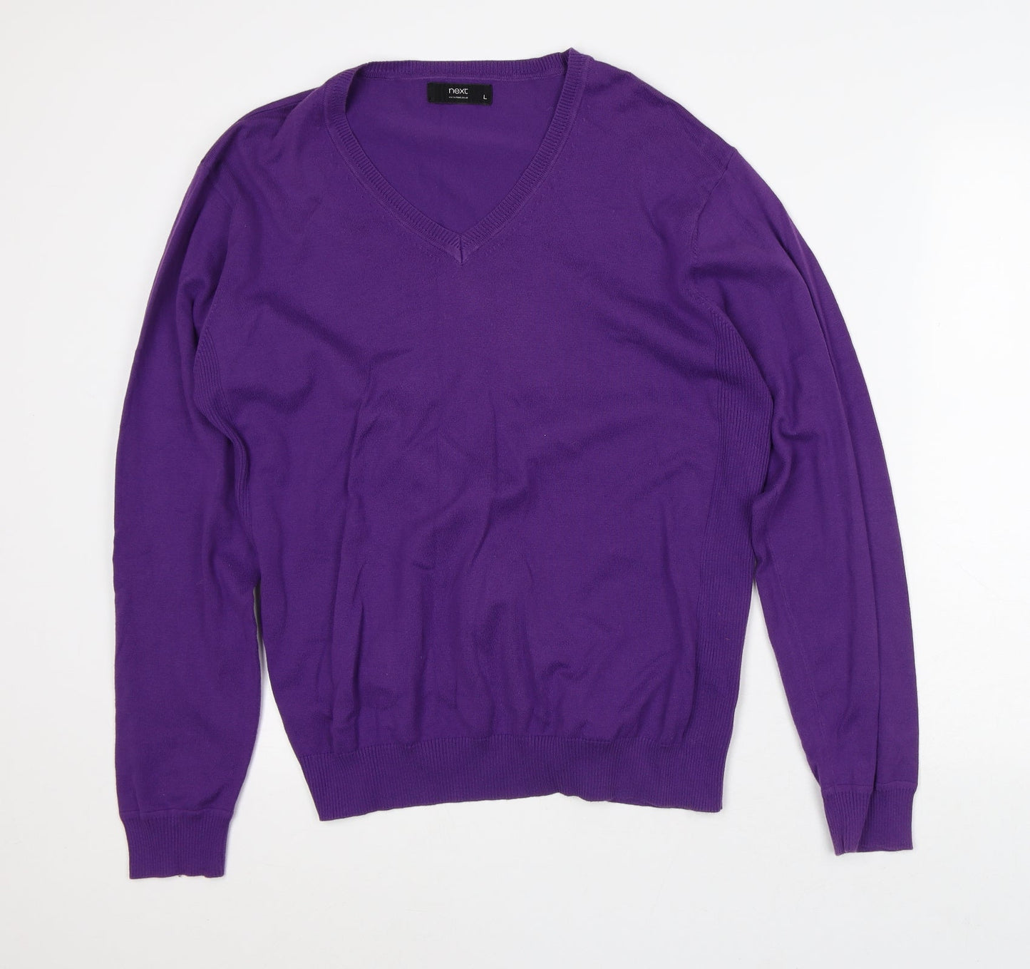 Mens UK Size L NEXT Purple Pullover Sweatshirt