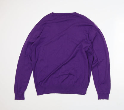 Mens UK Size L NEXT Purple Pullover Sweatshirt