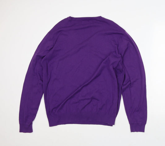 Mens UK Size L NEXT Purple Pullover Sweatshirt
