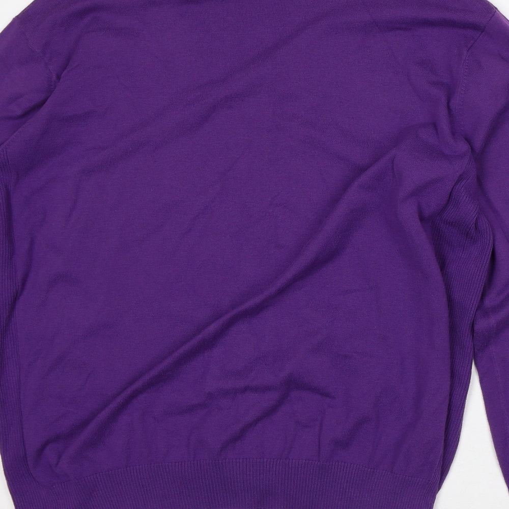Mens UK Size L NEXT Purple Pullover Sweatshirt