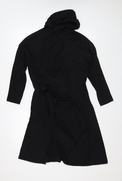 Womens UK Size M Preworn Black Cardigan Jumper