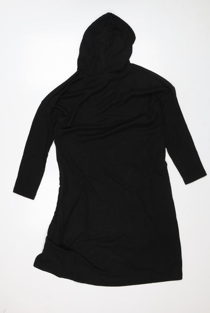Womens UK Size M Preworn Black Cardigan Jumper