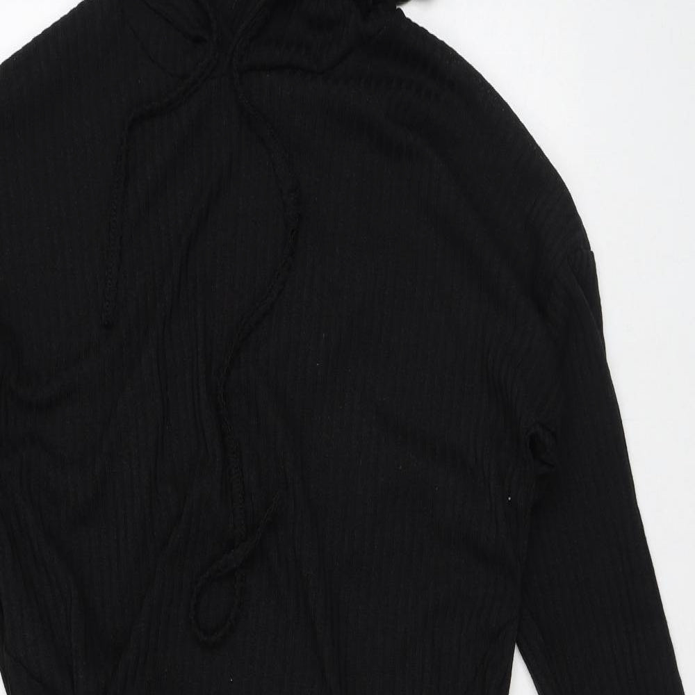 Womens UK Size M Preworn Black Cardigan Jumper
