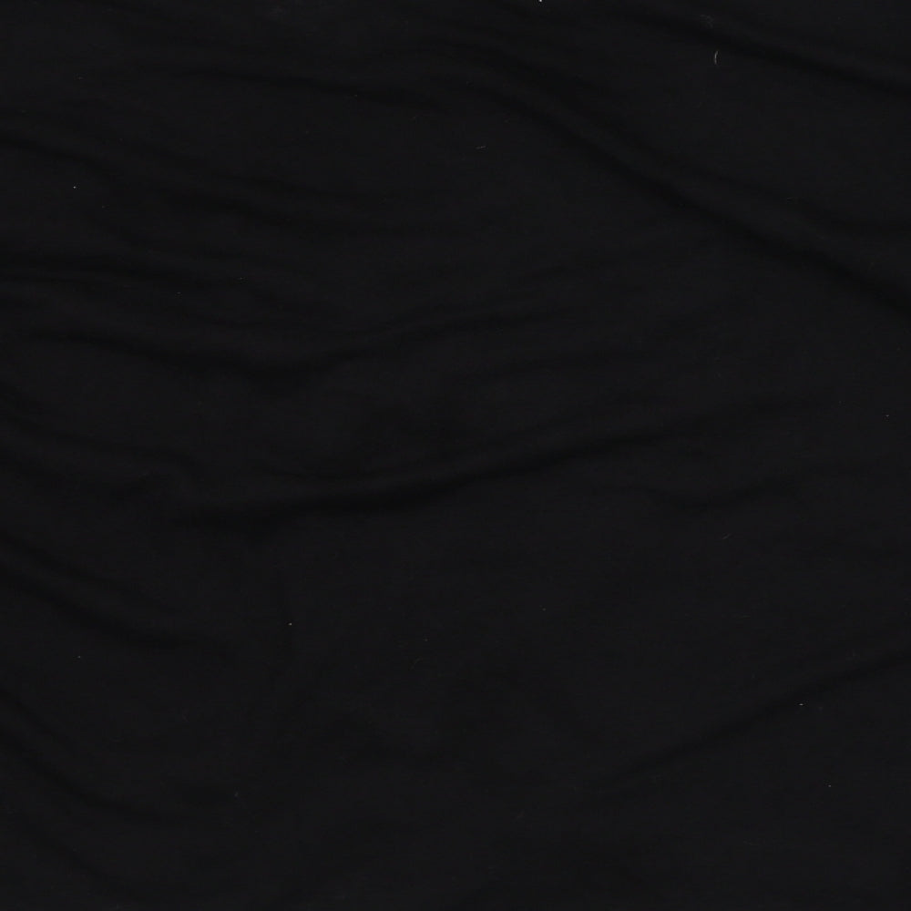Womens UK Size S Sheilay Black Basic T-Shirt