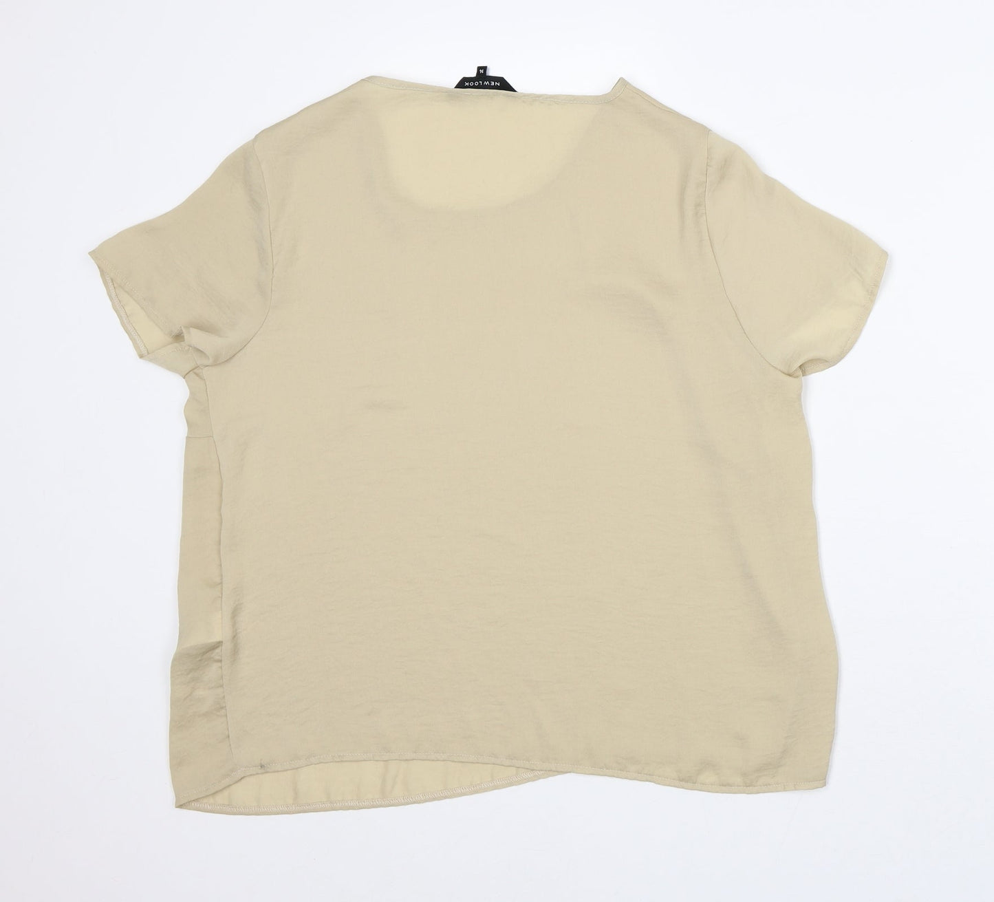 Womens UK Size 14 New Look Brown Basic T-Shirt