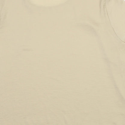 Womens UK Size 14 New Look Brown Basic T-Shirt