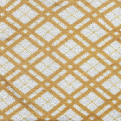 Papaya Womens Yellow Argyle/Diamond Polyester Basic T-Shirt Size 16 Crew Neck