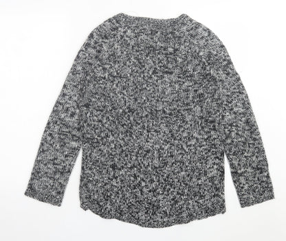 Womens UK Size 12 Heart & Soul Grey Pullover Jumper