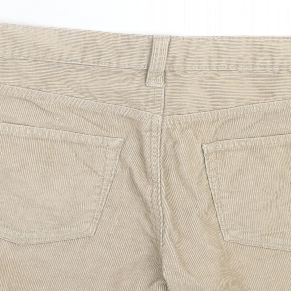 Gap Womens Beige Cotton Boyfriend Shorts Size 29 in L3 in Regular Button