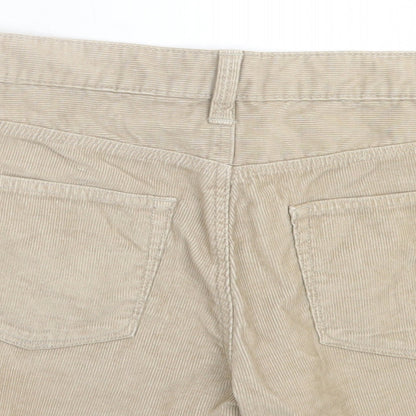 Gap Womens Beige Cotton Boyfriend Shorts Size 29 in L3 in Regular Button