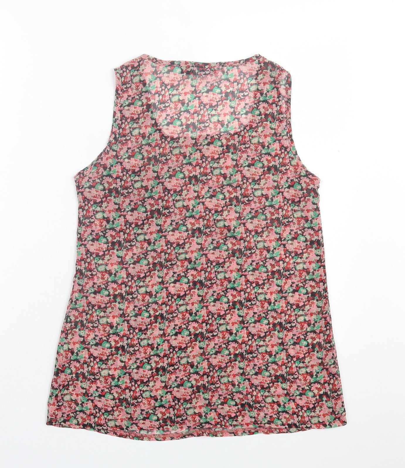 Womens UK Size 8 Exhibit Red Basic Tank