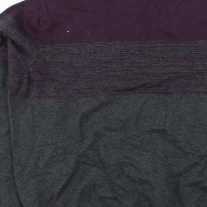 Autograph Mens Grey Round Neck Cotton Pullover Jumper Size L