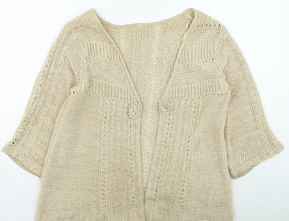 Womens UK Size 14 Evie Brown Cardigan Jumper