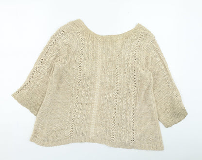 Womens UK Size 14 Evie Brown Cardigan Jumper