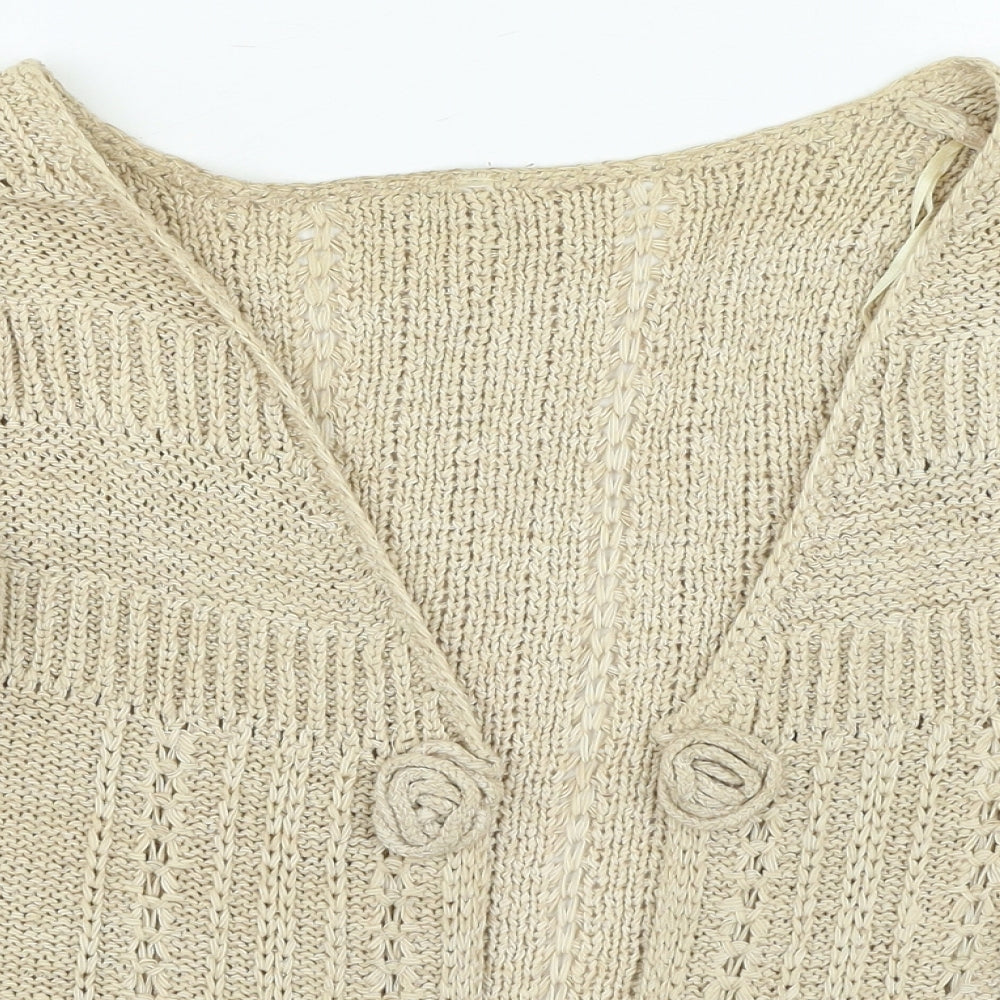 Womens UK Size 14 Evie Brown Cardigan Jumper