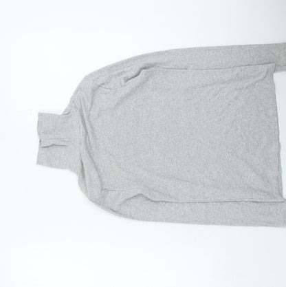 George Womens Grey High Neck Cotton Pullover Jumper Size 12
