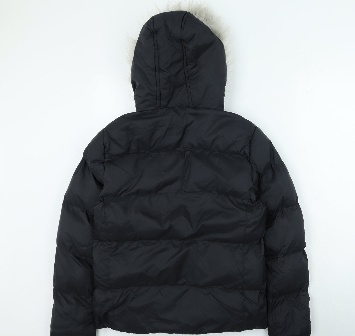 Board Angels Womens Black Puffer Jacket Coat Size 10