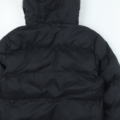 Board Angels Womens Black Puffer Jacket Coat Size 10