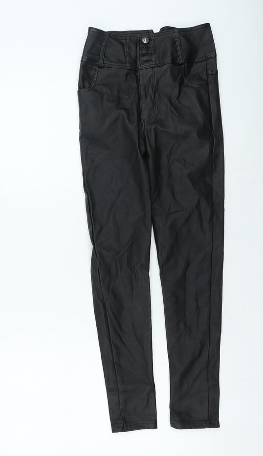 Womens UK Size S Preworn  Jegging Black Leggings