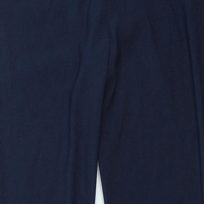 TU Womens Blue Polyester Trousers Size 10 L25 in Regular