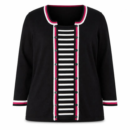 Womens UK Size 16 M&Co Black Pullover Jumper