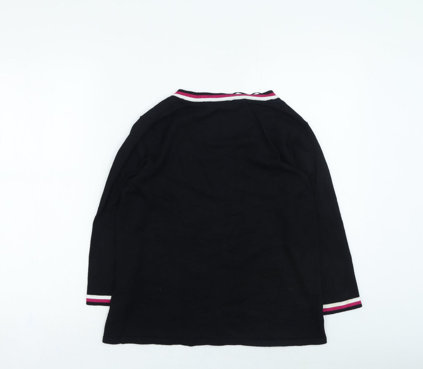 Womens UK Size 16 M&Co Black Pullover Jumper