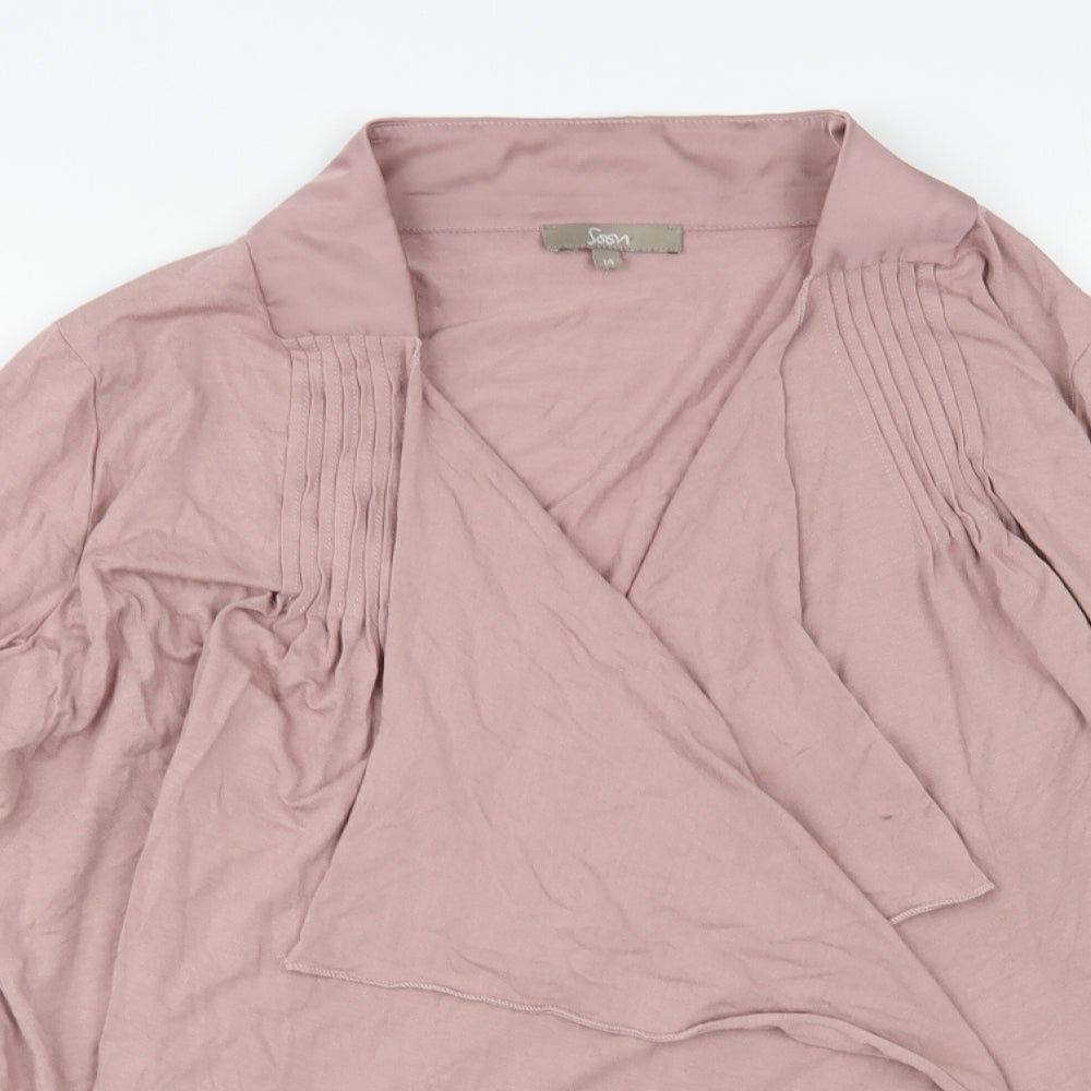 Womens UK Size 14 Soon Pink Kimono Blouse