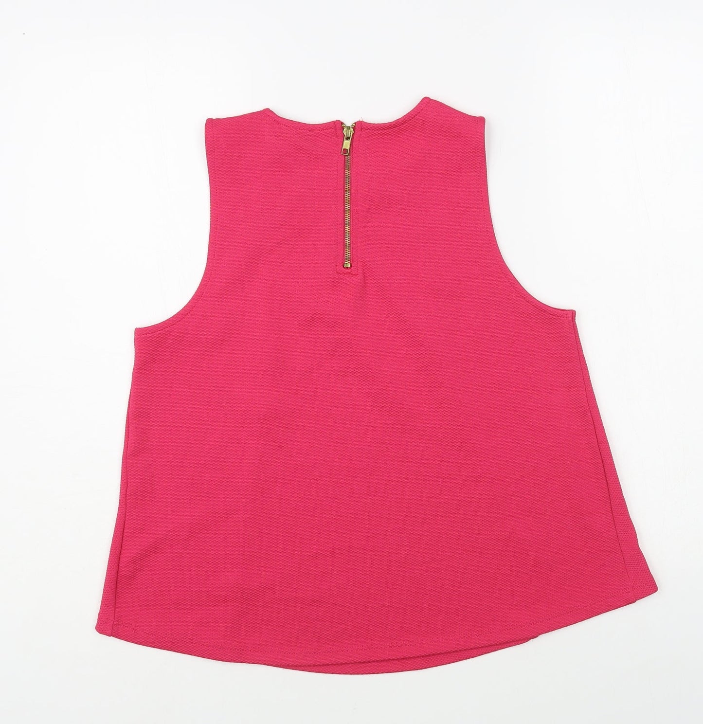 Womens UK Size 12 Topshop Pink Basic Blouse