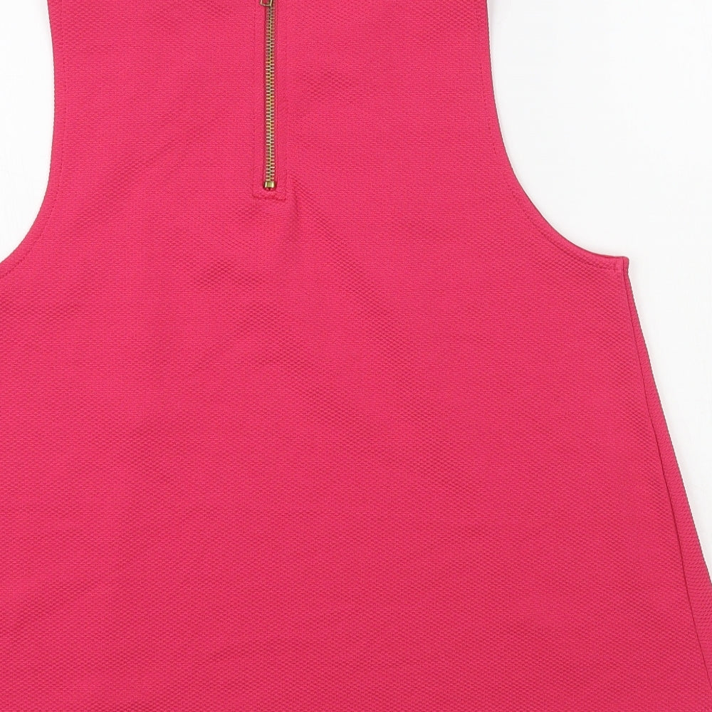 Womens UK Size 12 Topshop Pink Basic Blouse