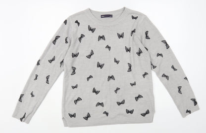 Womens UK Size 12 Marks and Spencer Grey Pullover Jumper