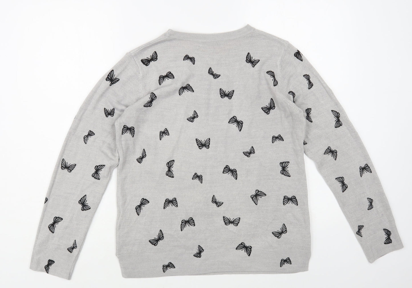 Womens UK Size 12 Marks and Spencer Grey Pullover Jumper