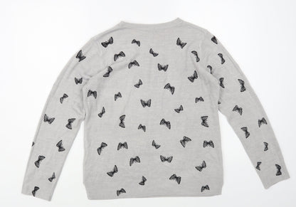 Womens UK Size 12 Marks and Spencer Grey Pullover Jumper