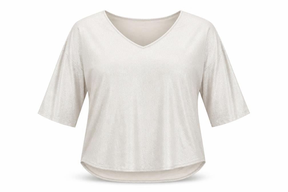 Womens UK Size 12 TU Silver Basic Blouse
