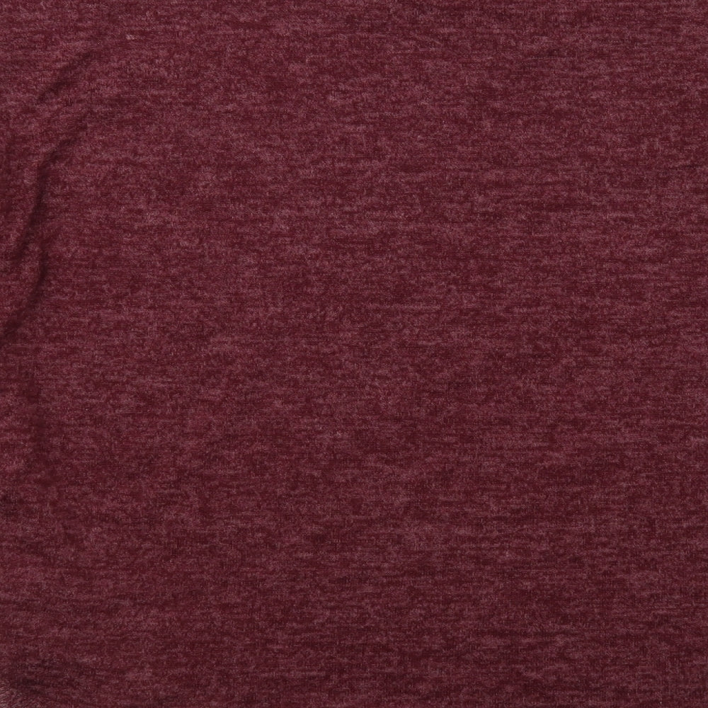 Absolutely Famous Womens Purple Boat Neck Polyester Pullover Jumper Size XL