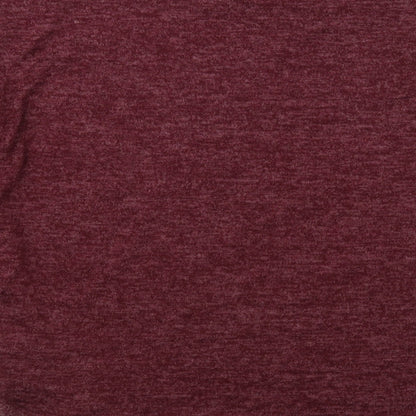 Absolutely Famous Womens Purple Boat Neck Polyester Pullover Jumper Size XL