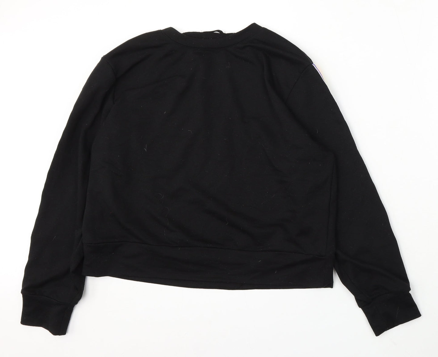 SheIn Womens Black Polyester Pullover Sweatshirt Size XL