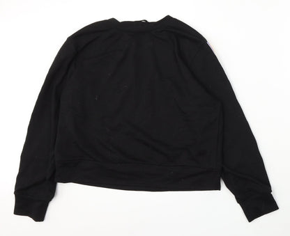 SheIn Womens Black Polyester Pullover Sweatshirt Size XL