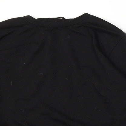 SheIn Womens Black Polyester Pullover Sweatshirt Size XL
