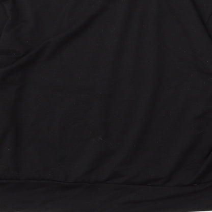 SheIn Womens Black Polyester Pullover Sweatshirt Size XL