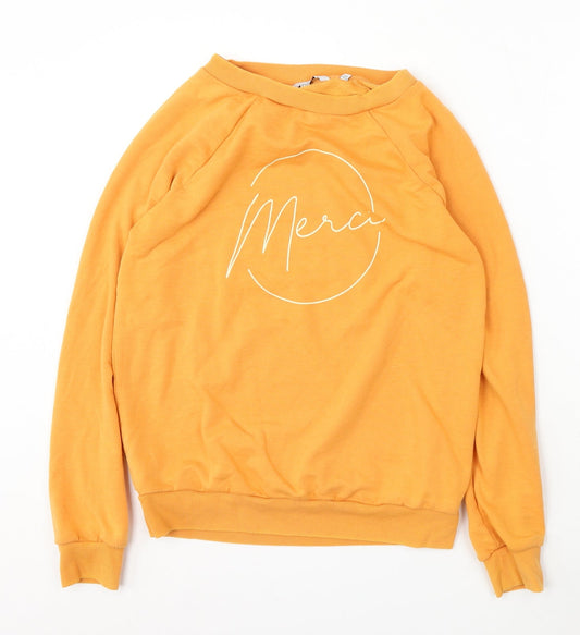 Womens UK Size S NEXT Orange Pullover Sweatshirt